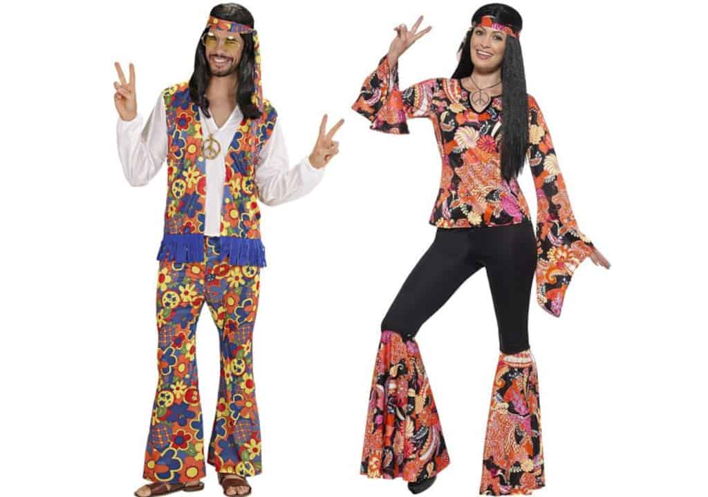 Disfraces en pareja de Hippies - Disfraces en pareja
